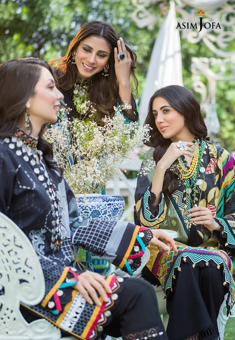AJPR-27 | Asim Jofa Prints Rania Collection 2022 | Unstitched Embroidered Lawn Suits