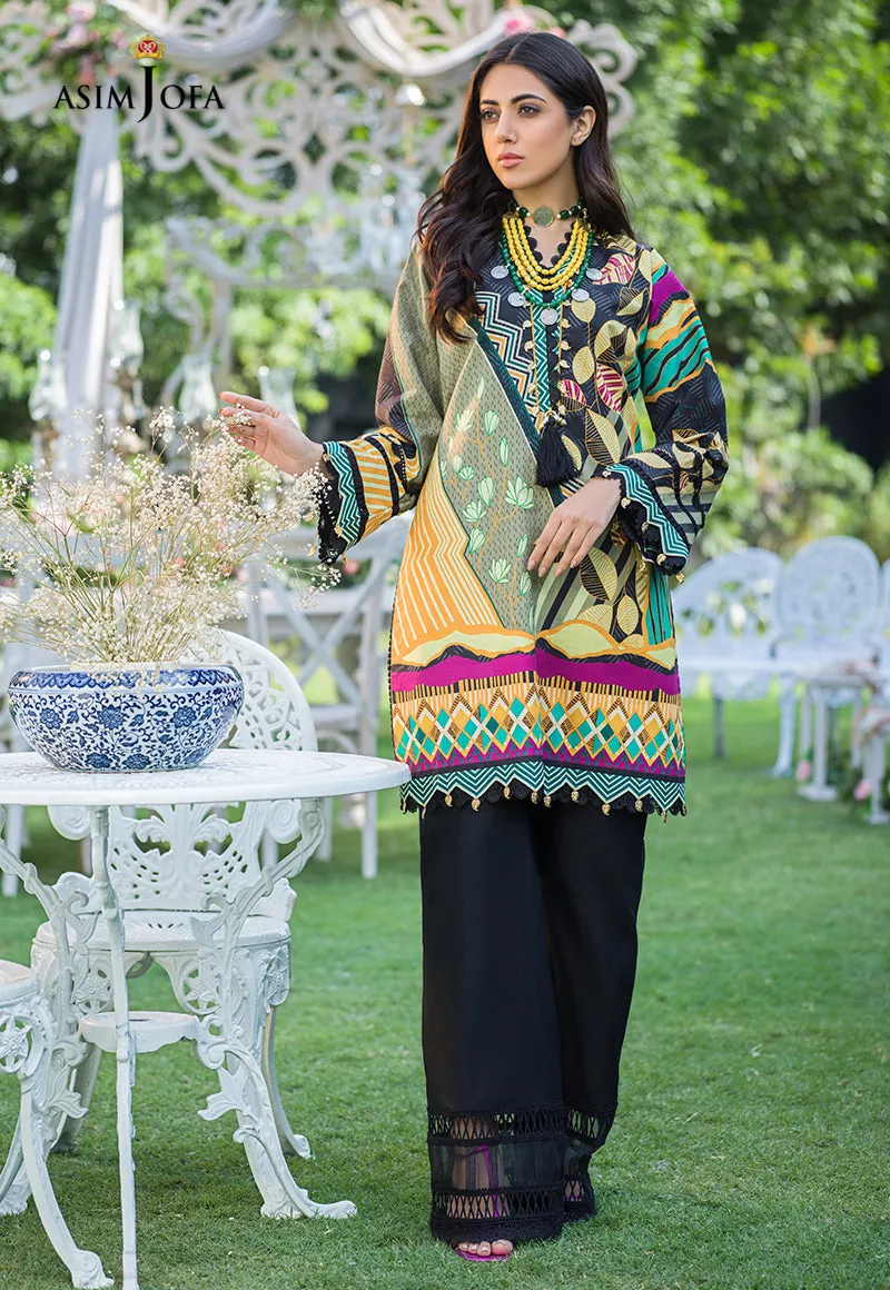 AJPR-27 | Asim Jofa Prints Rania Collection 2022 | Unstitched Embroidered Lawn Suits