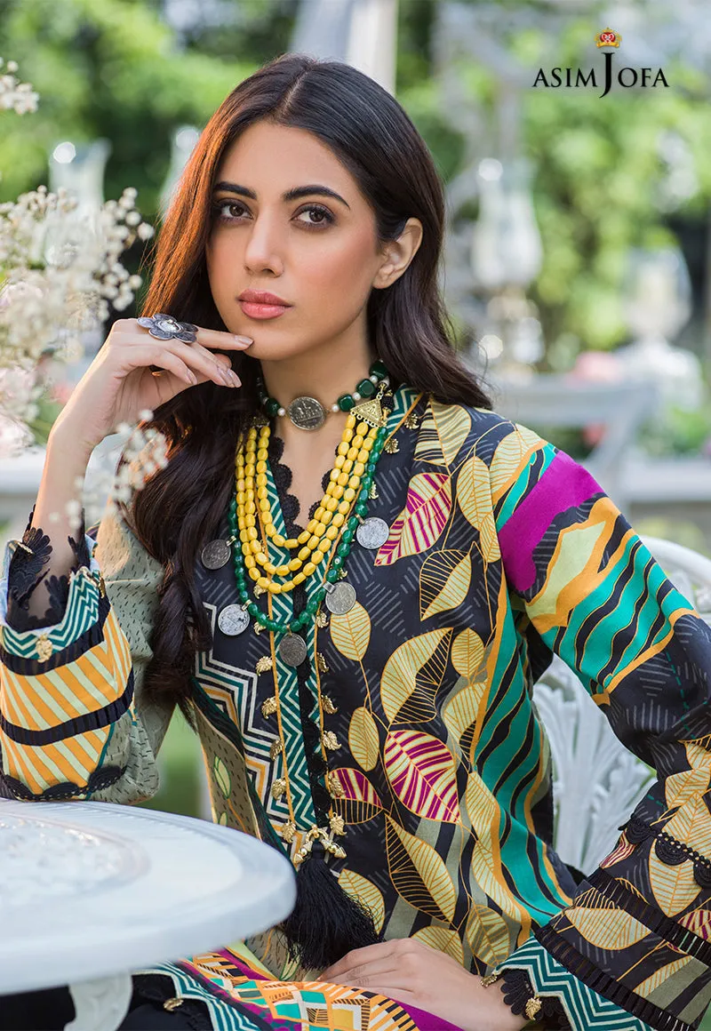 AJPR-27 | Asim Jofa Prints Rania Collection 2022 | Unstitched Embroidered Lawn Suits