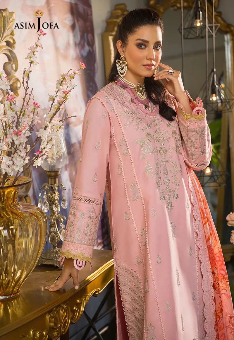 AJPR-38 | Asim Jofa Prints Rania Collection 2022 | Unstitched Embroidered Lawn Suits