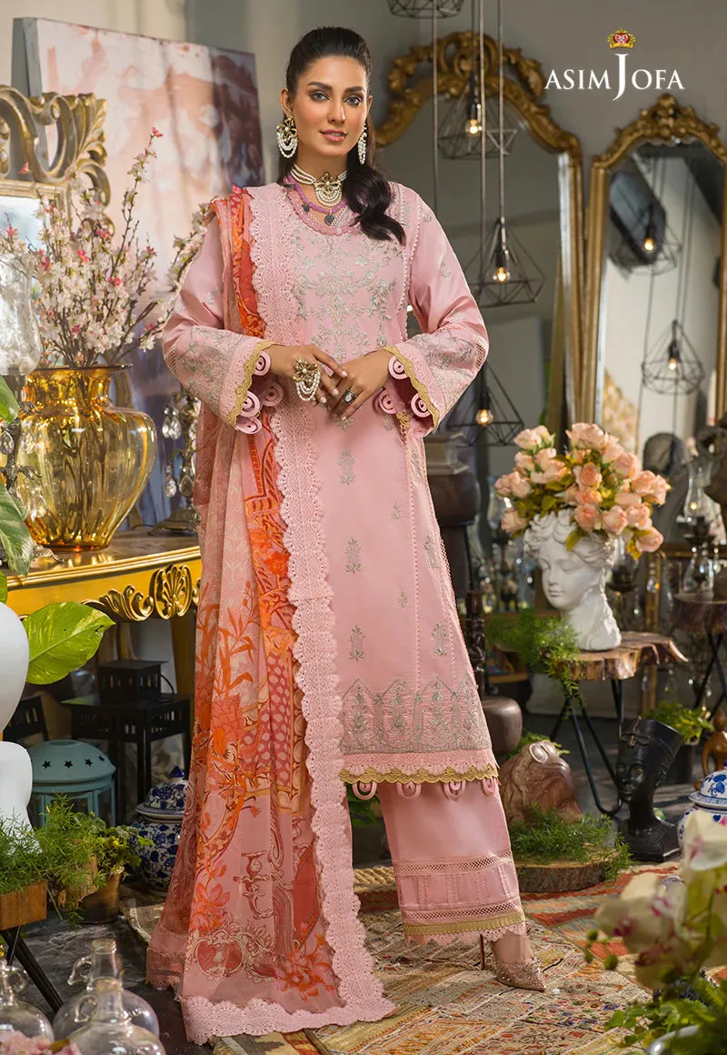 AJPR-38 | Asim Jofa Prints Rania Collection 2022 | Unstitched Embroidered Lawn Suits