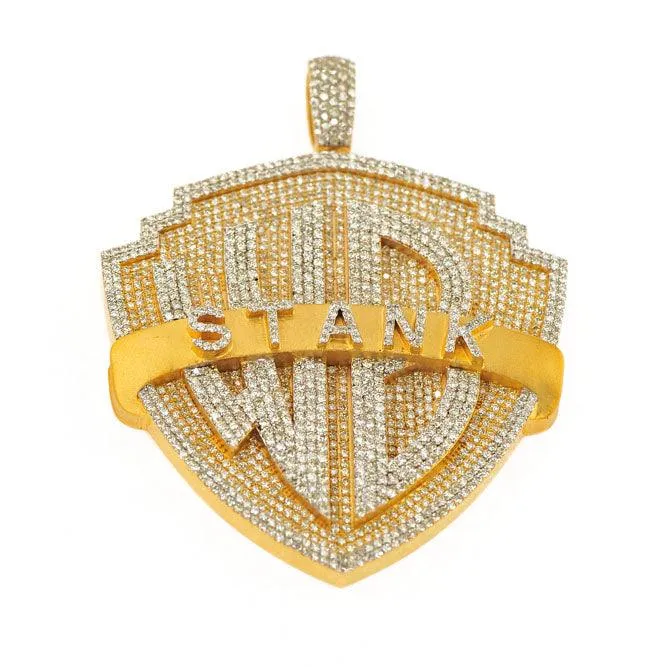 CUSTOM DIAMOND WB STANK PENDANT