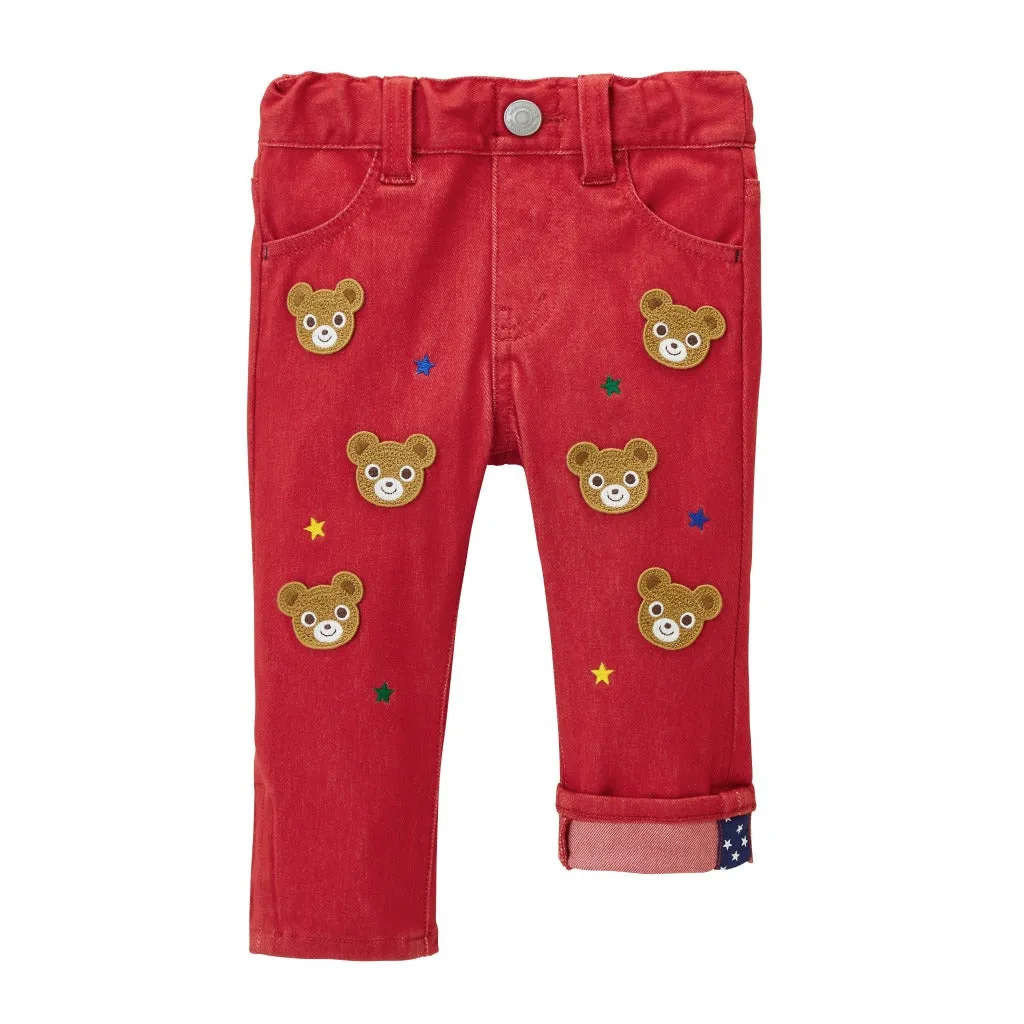 Elegant Stretch Pucci & Star Trousers