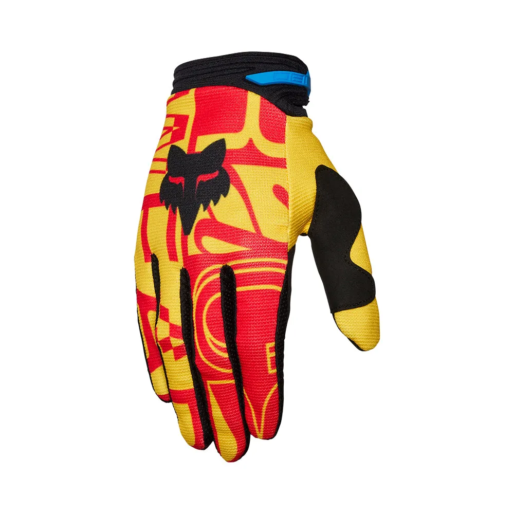Fox 180 Race Spec Gloves - Pale Yellow