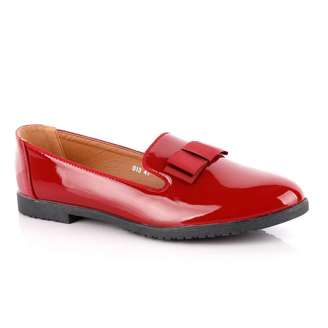 Geerte Corporate Wetlips Cover Maroon Flat Shoe