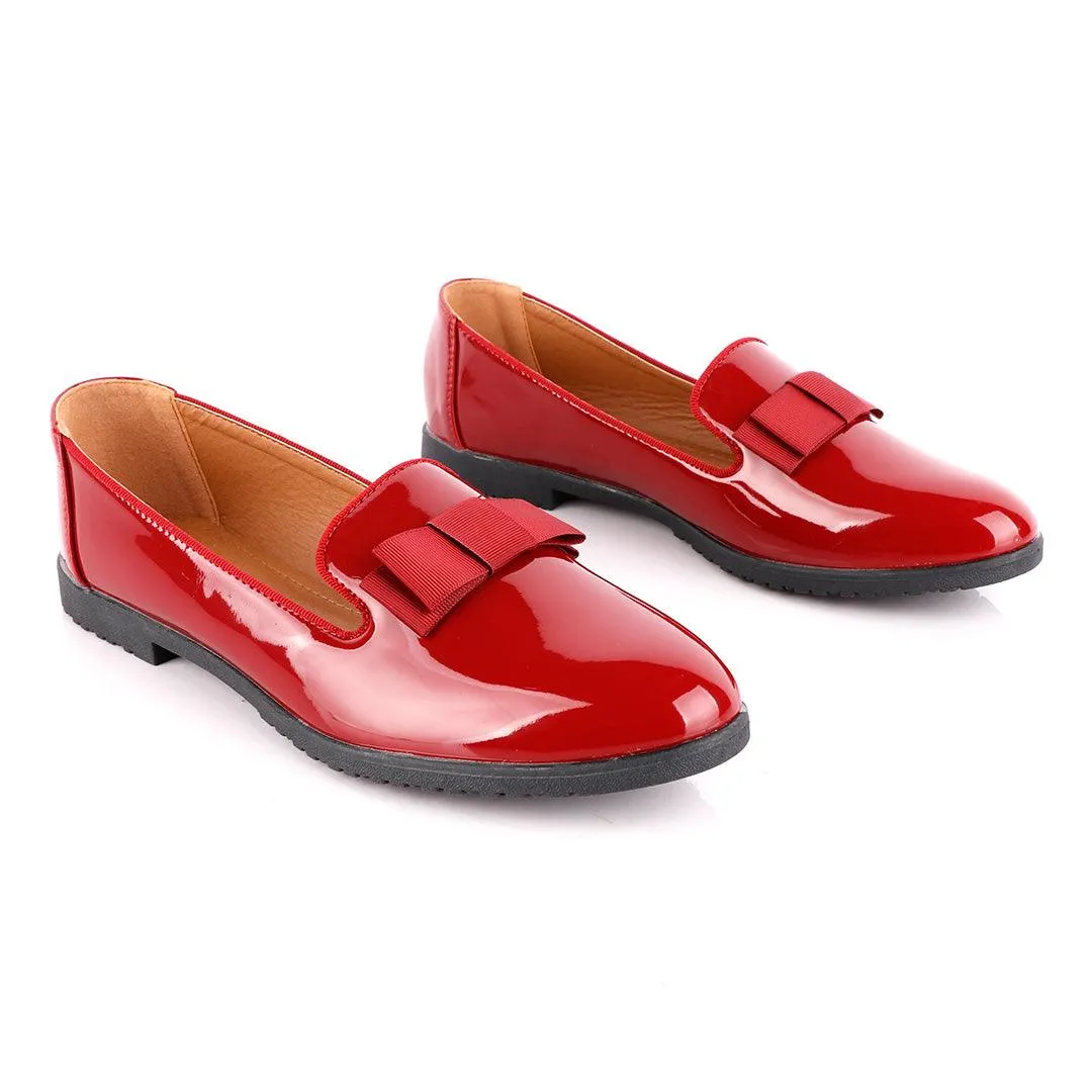 Geerte Corporate Wetlips Cover Maroon Flat Shoe