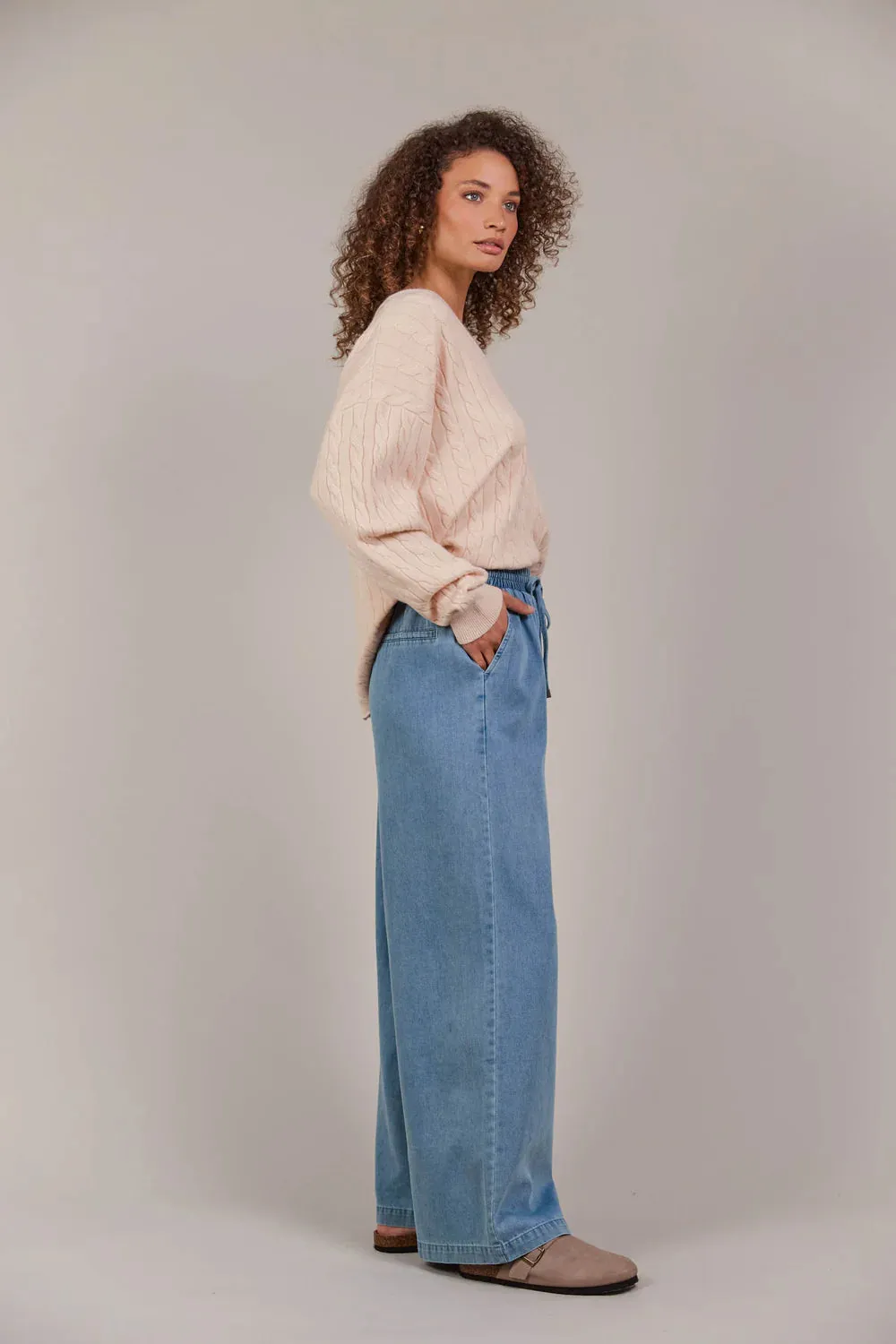 Pepi Wide Denim Pant -Denim