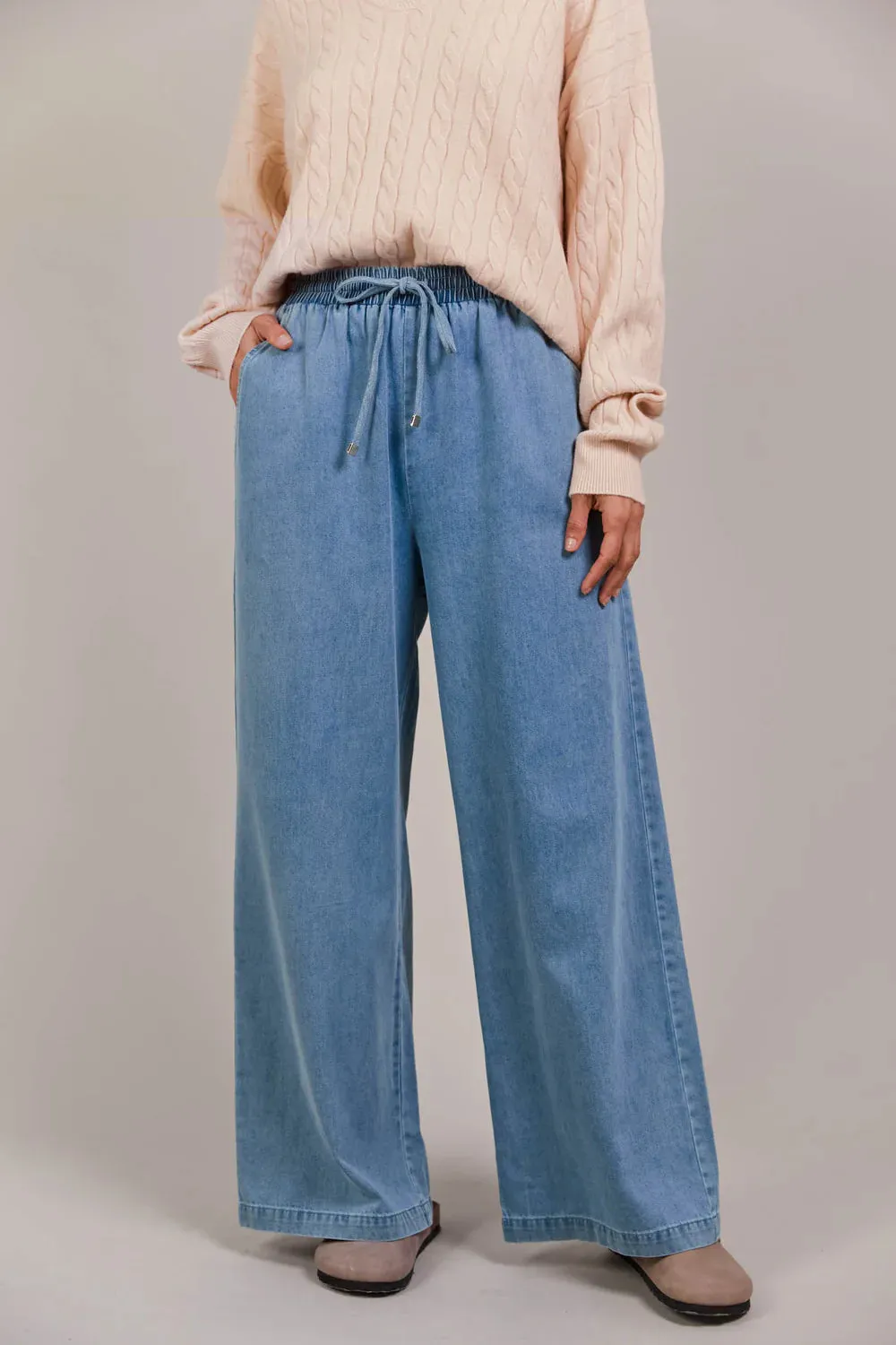 Pepi Wide Denim Pant -Denim