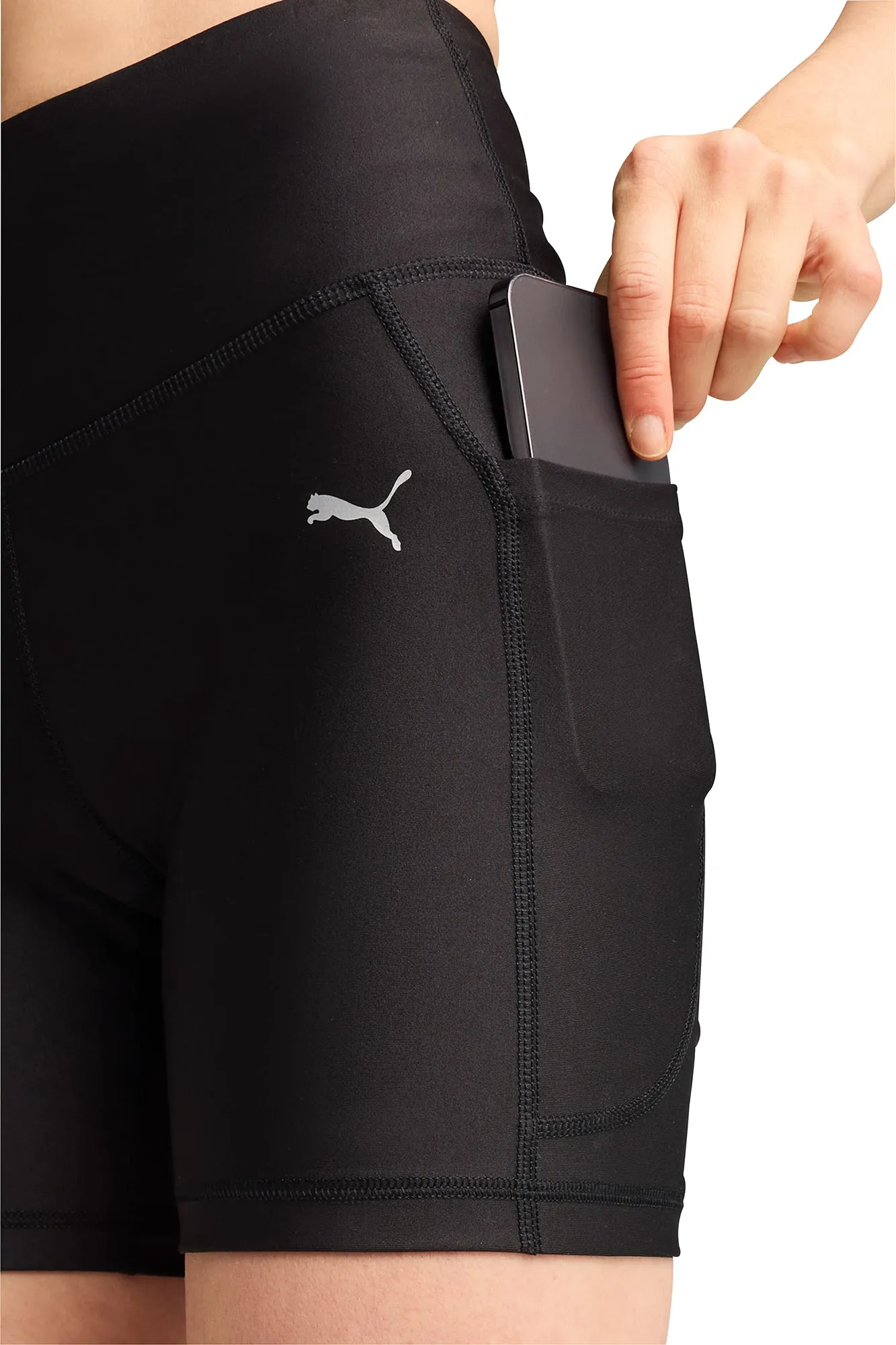 Puma Velocity 5 Inch Womens Short Running Tights - Black
