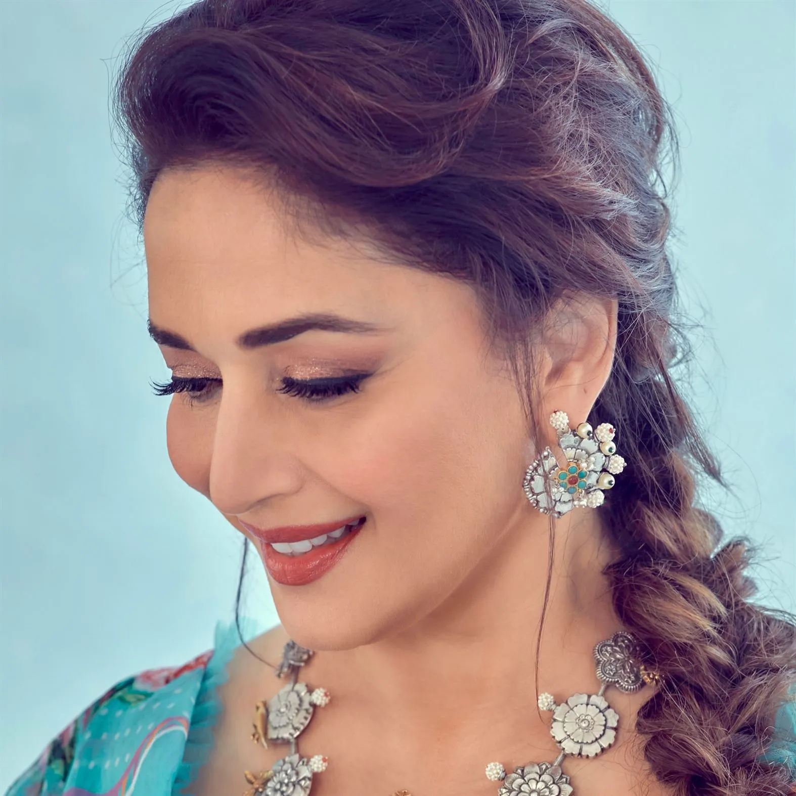 Sheetal Zaveri   I   Agni Studs Hancrafted Earrings, Natural pearls used.  SZ-E35