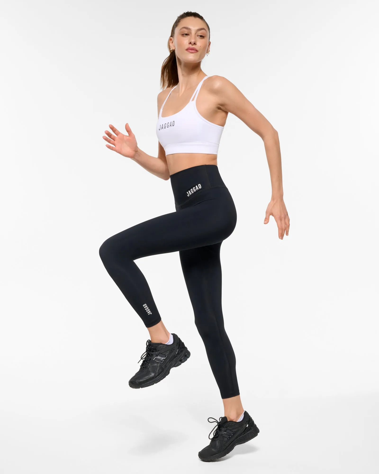 TECH SUPER HIGH WAIST ANKLE BITER COMPRESSION LEGGING BLACK